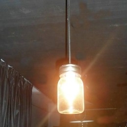 Moderní minimalistický 1 světelný přívěsek ve tvaru láhve