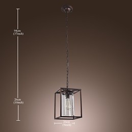 Tradiční klasická klasická vinobraní lampa v mini stylu galvanicky pokovené závěsné světlo jídelní