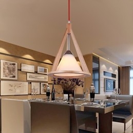 Designová lampa Wood Lustrová lampa Elegantní lustr v současném stylu