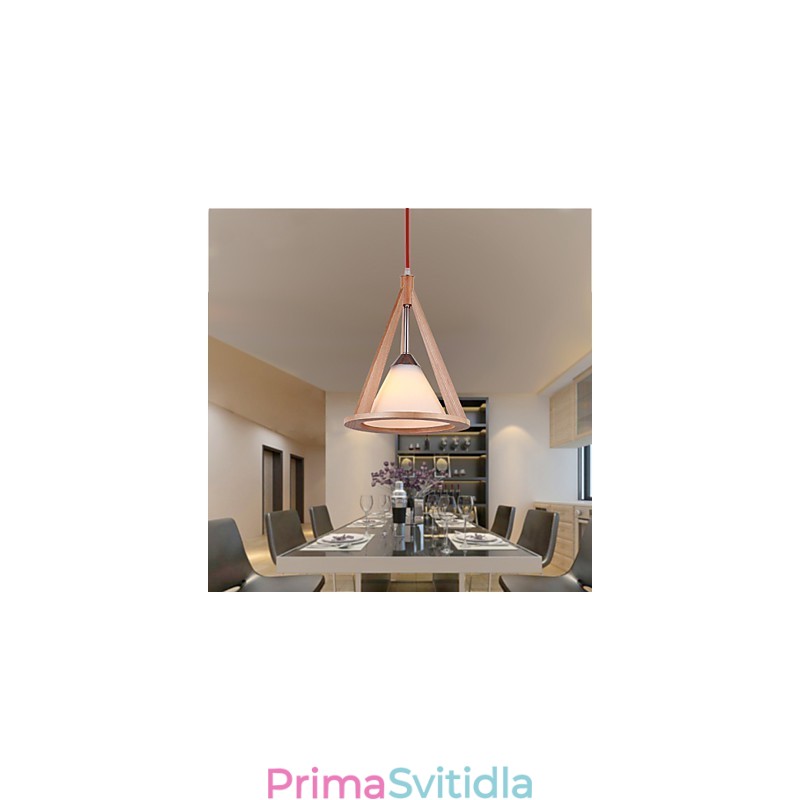 Designová lampa Wood Lustrová lampa Elegantní lustr v současném stylu