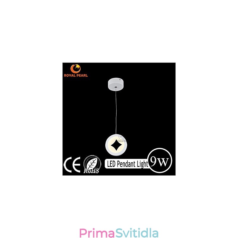 Akrylátové jemné 9W závěsné svítidlo