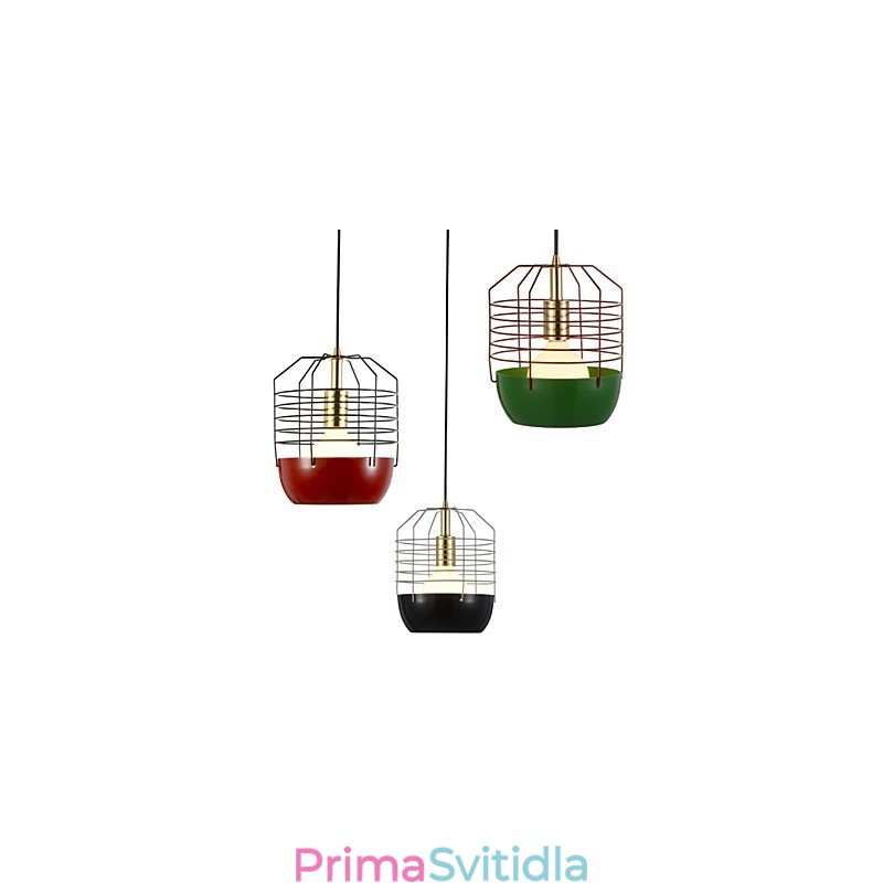 Mini Artistic Spider Web Závěsná lampa 1 Světlá Mordern Jednoduchost Povrchová úprava Černá Bílá Zelená Červená Droplight z uhlíkové oceli