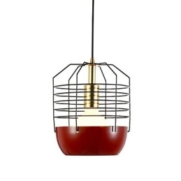 Mini Artistic Spider Web Závěsná lampa 1 Světlá Mordern Jednoduchost Povrchová úprava Černá Bílá Zelená Červená Droplight z uhlíkové oceli