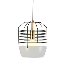 Mini Artistic Spider Web Závěsná lampa 1 Světlá Mordern Jednoduchost Povrchová úprava Černá Bílá Zelená Červená Droplight z uhlíkové oceli