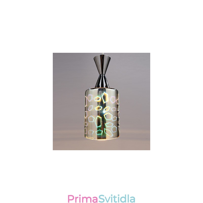 Pochromovaná závěsná lampa s laserovým gravírováním Dream