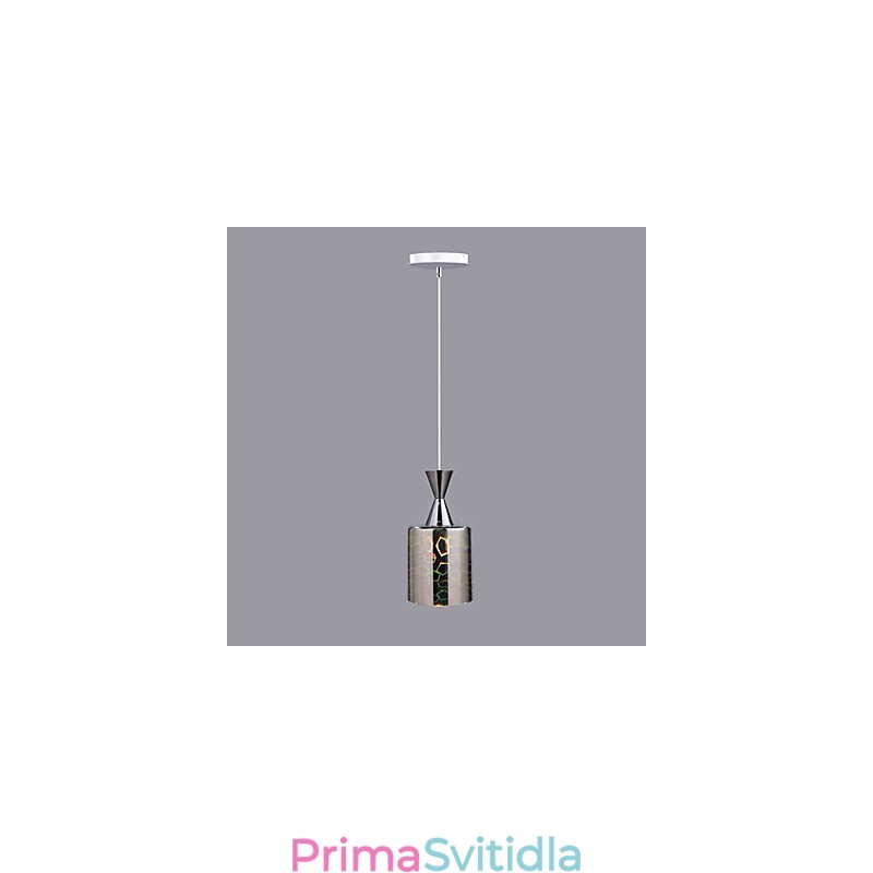 Pochromovaná závěsná lampa s laserovým gravírováním Dream