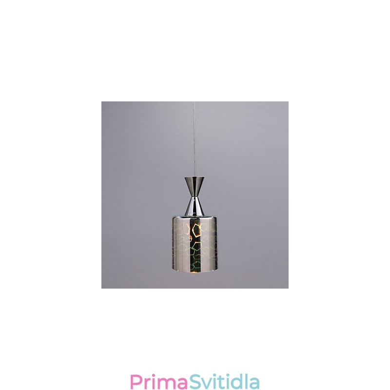 Pochromovaná závěsná lampa s laserovým gravírováním Dream
