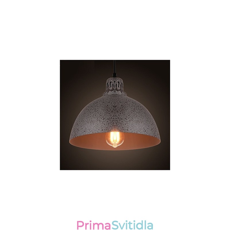 Vintage kovové bodové závěsné svítidlo s jedním světlem