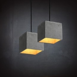 Současná a smluvní retro Cementová závěsná lampa