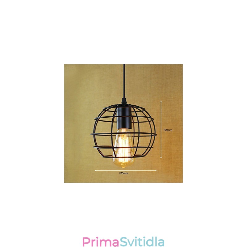 Závěsná svítidla tradiční klasické vintage retro venkovská garáž kovová