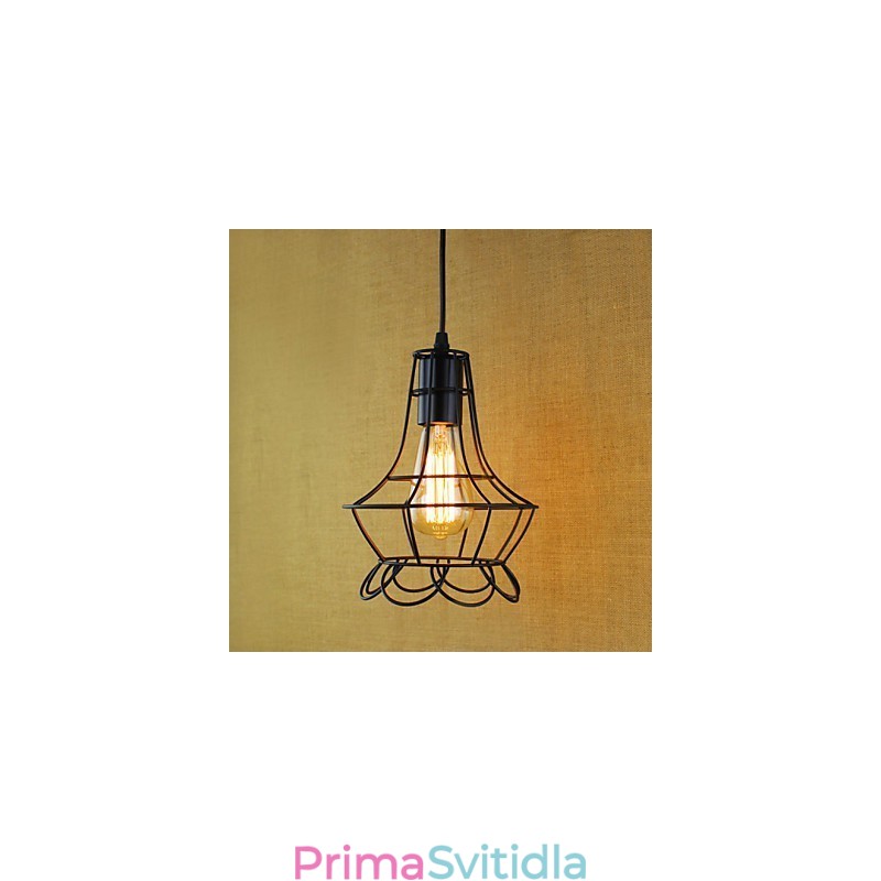 Závěsná svítidla tradiční klasické vintage retro venkovská garáž kovová