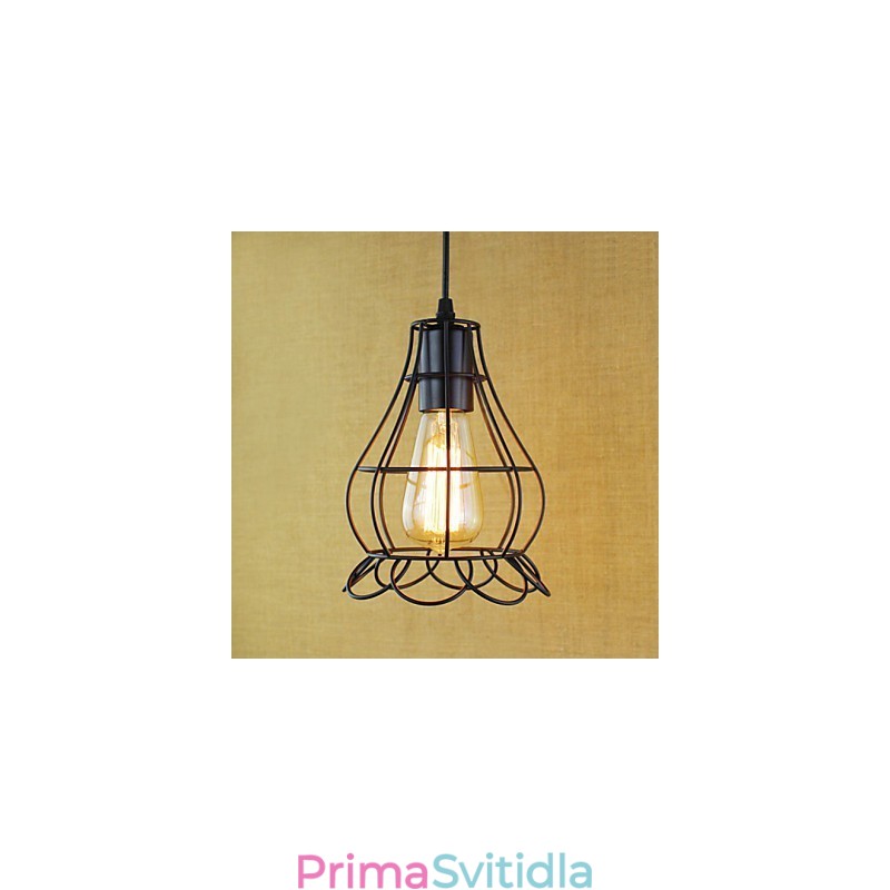 Závěsná svítidla tradiční klasické vintage retro venkovská garáž kovová