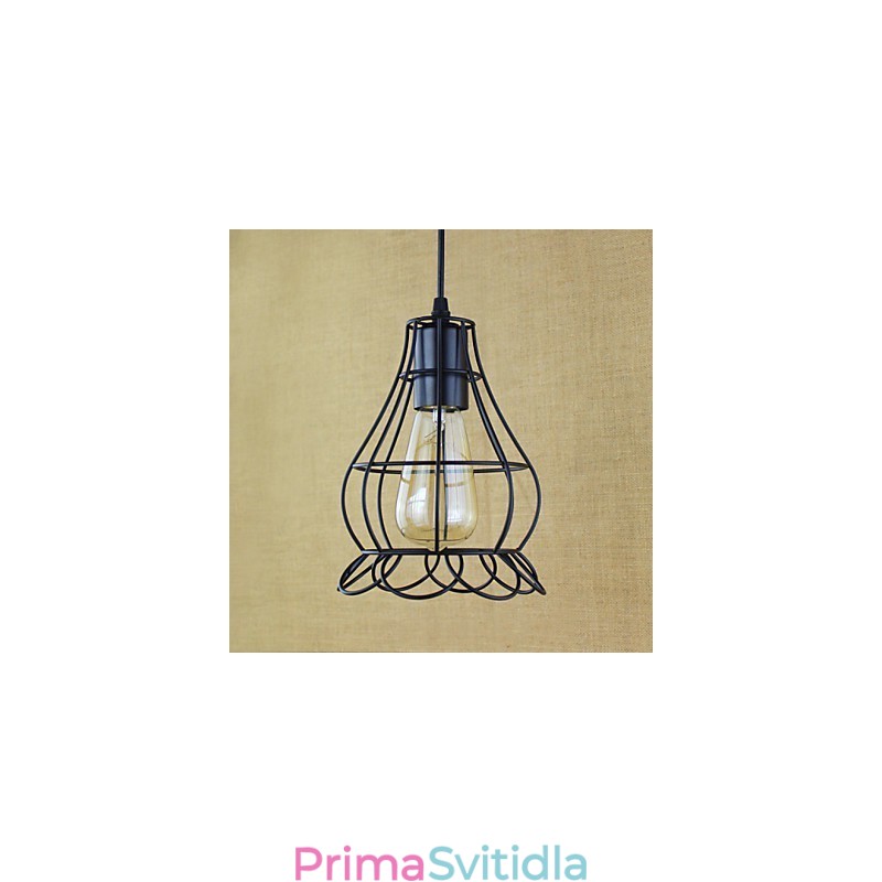 Závěsná svítidla tradiční klasické vintage retro venkovská garáž kovová
