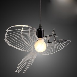 Kreativní moderní módní dekorace z nerezové oceli Bird Bird Droplight lampa