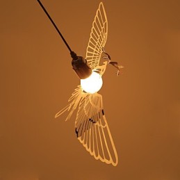Kreativní moderní módní dekorace z nerezové oceli Bird Bird Droplight lampa