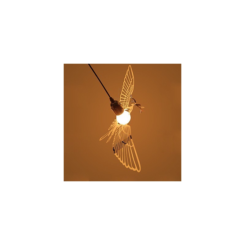 Kreativní moderní módní dekorace z nerezové oceli Bird Bird Droplight lampa