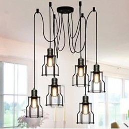 Americká Country Industriální Individualita Kreativní Sedací Šest malá Droplight Hlava varné desky