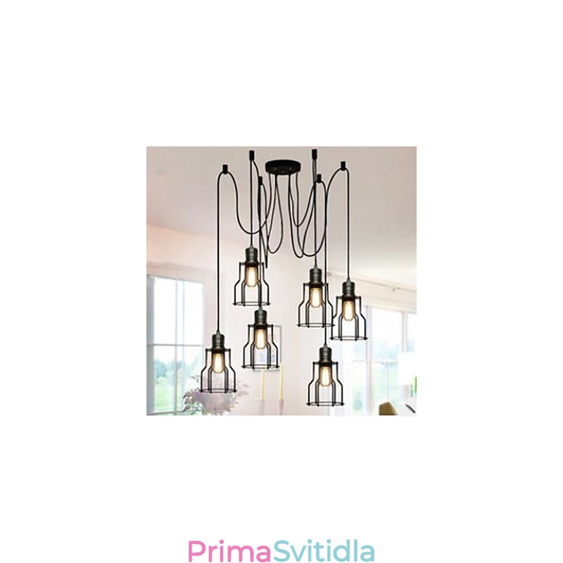 Americká Country Industriální Individualita Kreativní Sedací Šest malá Droplight Hlava varné desky