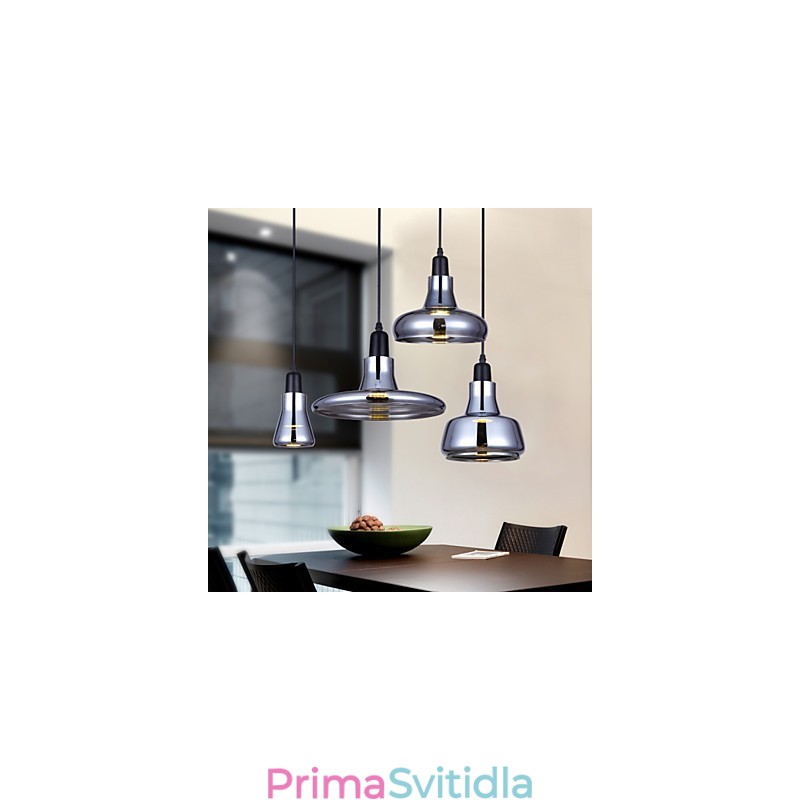 Světelná lustrová lampa se stínovým sklem na zakázku pro kreativní severský design