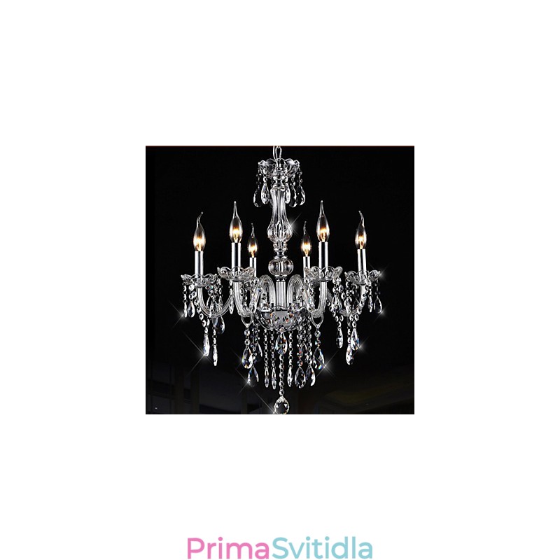 6ramenné Vintage luxusní osvětlení K9 Crystal Lustrové stropní závěsné svítidlo