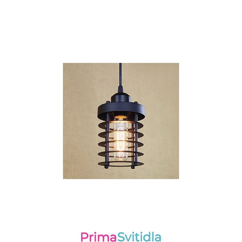 Závěsná svítidla tradiční klasické vintage retro venkovská garáž kovová