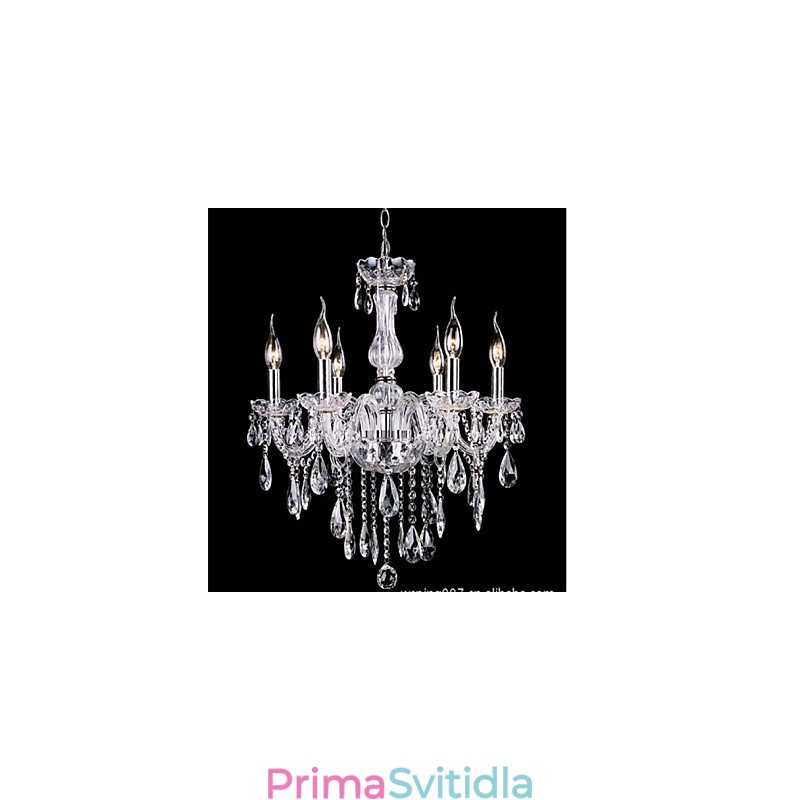 6ramenné Vintage luxusní osvětlení K9 Crystal Lustrové stropní závěsné svítidlo