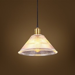 Smluvní americká venkovská průmyslová skleněná retro Droplight Falls lampa