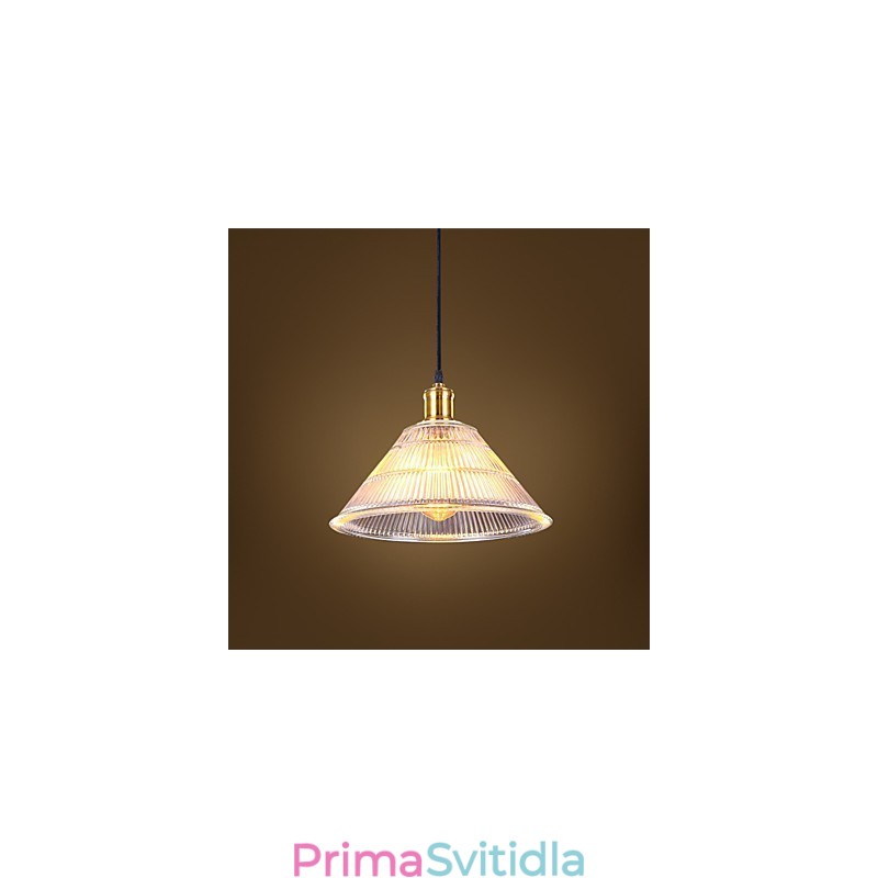 Smluvní americká venkovská průmyslová skleněná retro Droplight Falls lampa