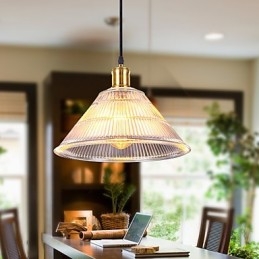 Smluvní americká venkovská průmyslová skleněná retro Droplight Falls lampa