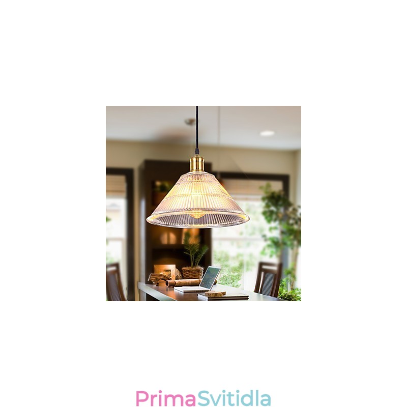 Smluvní americká venkovská průmyslová skleněná retro Droplight Falls lampa