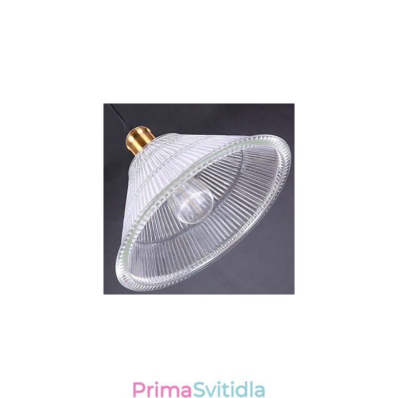 Smluvní americká venkovská průmyslová skleněná retro Droplight Falls lampa