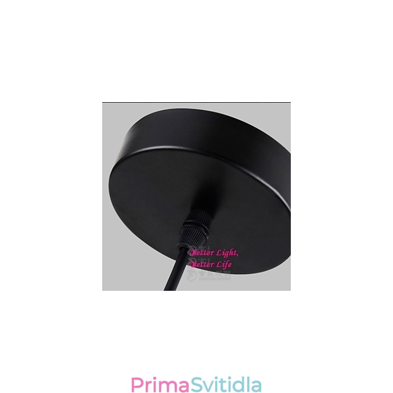 Vintage závěsné svítidlo vyrobené z lana s jedním světlem