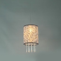 Moderní moderní bicí křišťálové galvanicky pokovené závěsné světlo v mini stylu