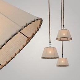 1 Světla Závěsná svítidla Vintage styl Průmyslový styl Žlutá tkanina a kovy Drop Light