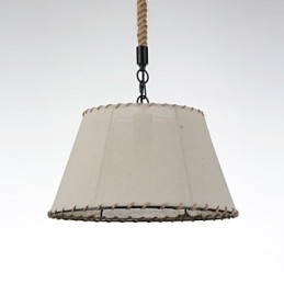 1 Světla Závěsná svítidla Vintage styl Průmyslový styl Žlutá tkanina a kovy Drop Light