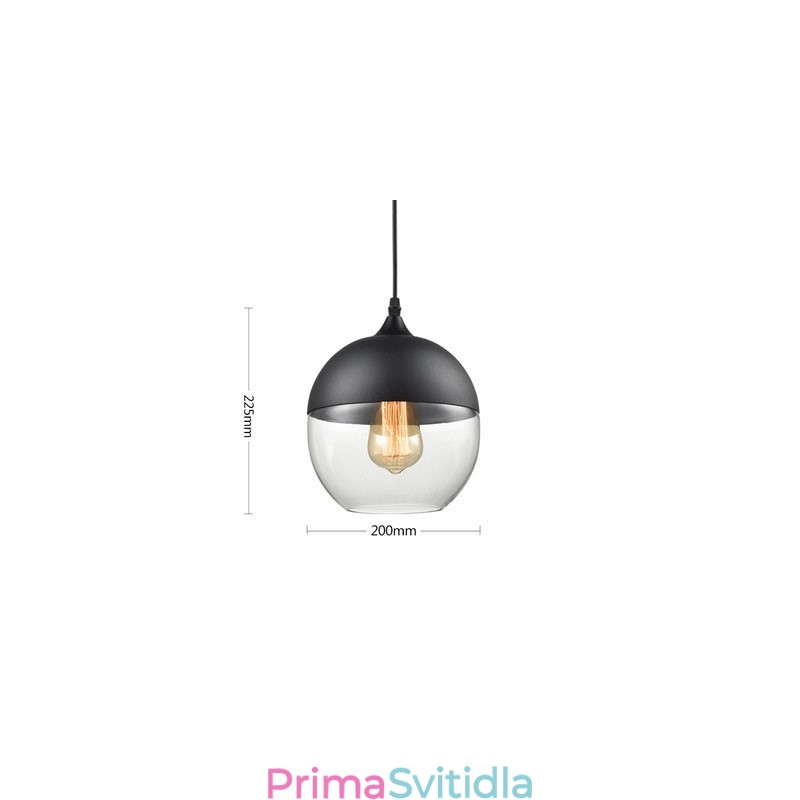 Lustrová lampa z uměleckého tepaného skla Nordic Creative Stair Shop