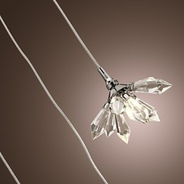Moderní moderní křišťálové závěsné svítidlo v mini stylu z chromového kovu