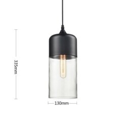 Lustrová lampa z uměleckého tepaného skla Nordic Creative Stair Shop