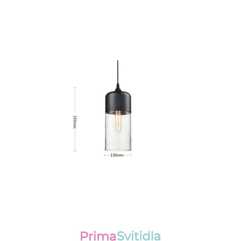 Lustrová lampa z uměleckého tepaného skla Nordic Creative Stair Shop