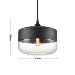 Lustrová lampa z uměleckého tepaného skla Nordic Creative Stair Shop