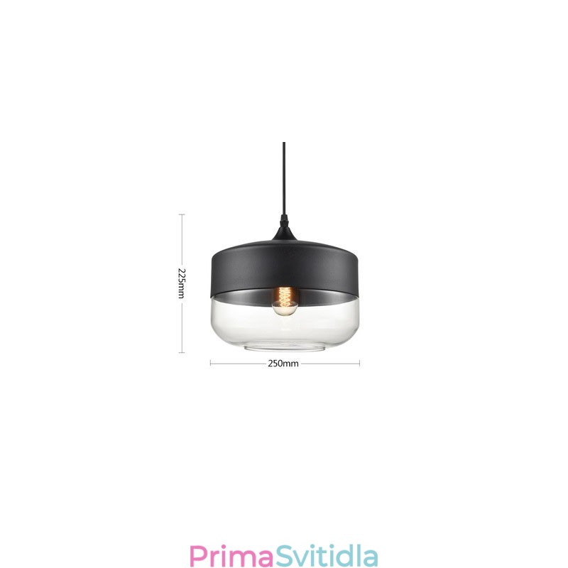 Lustrová lampa z uměleckého tepaného skla Nordic Creative Stair Shop
