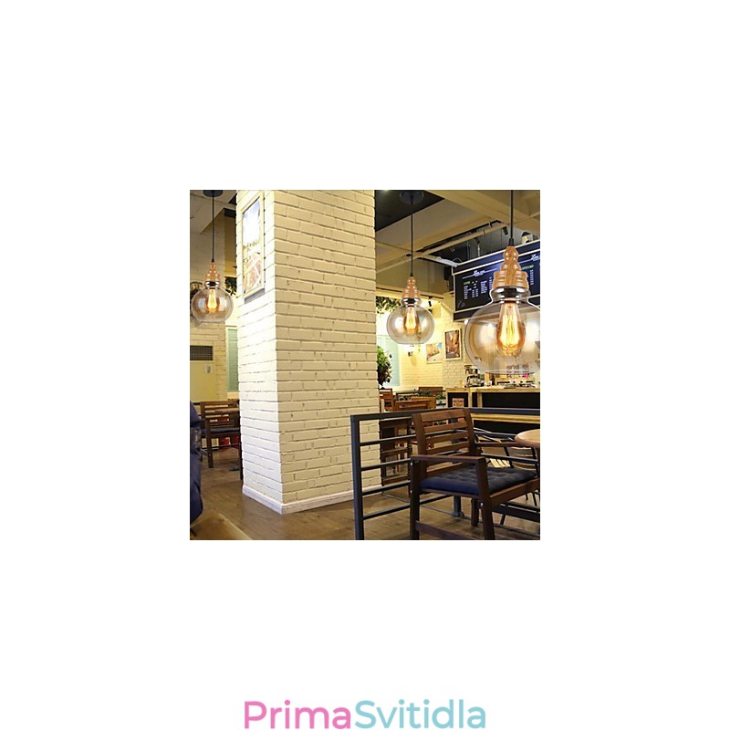 Severoamerická kreativní křišťálová lampa s dřevěným zrnem obnovující starověké způsoby světla lampy