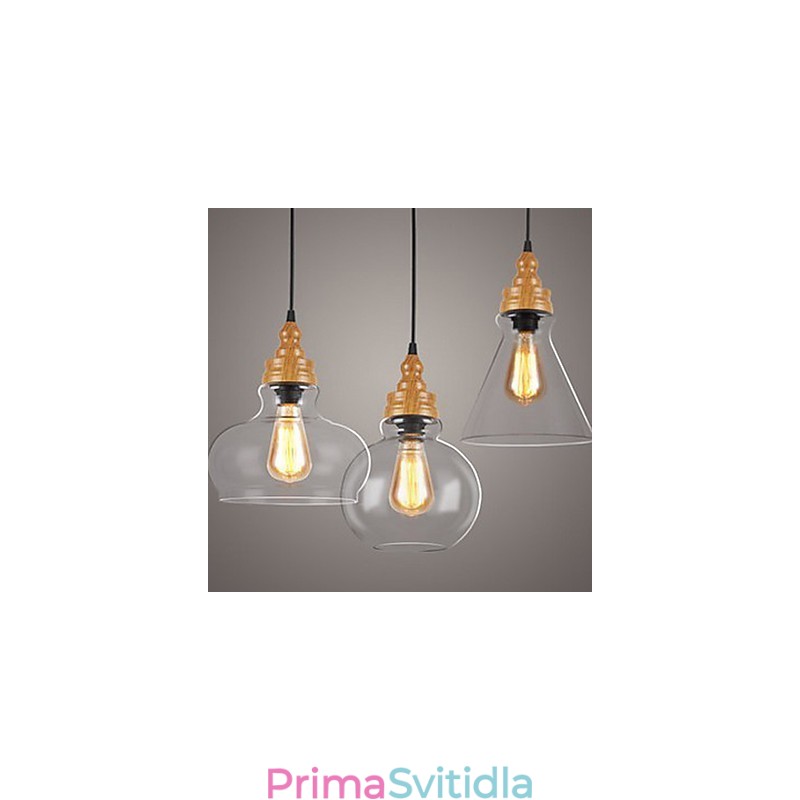 Severoamerická kreativní křišťálová lampa s dřevěným zrnem obnovující starověké způsoby světla lampy