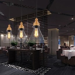 Severoamerická kreativní křišťálová lampa s dřevěným zrnem obnovující starověké způsoby světla lampy