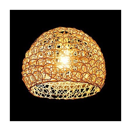 Moderní Rural Cany Art tkaná ratanová jednohlavá kapací lampa Moderní Rural Cany Art tkaná ratanová jednohlavá kapací lampa