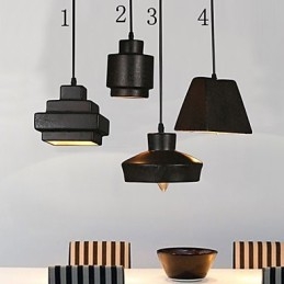 Americký Country Retro Skleněný Lustr Rezavé Sedící Droplight