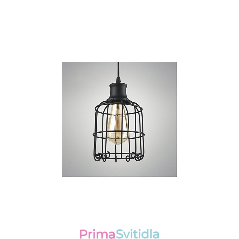 Svítidlo Edison Vintage Light Závěsné svítidlo Lustr Cage Stínidlo