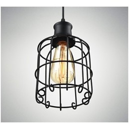 Svítidlo Edison Vintage Light Závěsné svítidlo Lustr Cage Stínidlo
