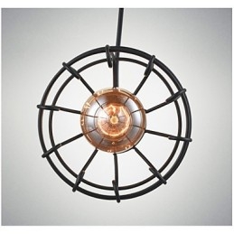Svítidlo Edison Vintage Light Závěsné svítidlo Lustr Cage Stínidlo