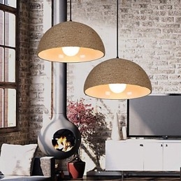 30*Obnovte starověké způsoby Severské myšlenky Půlkruhový komín Ruční konopné lano Droplight